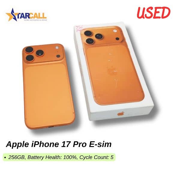 Used Apple iPhone 17 Pro E-sim 0