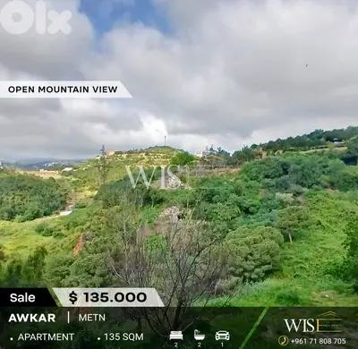  135 SQM Apartment for SALE in Awkar!