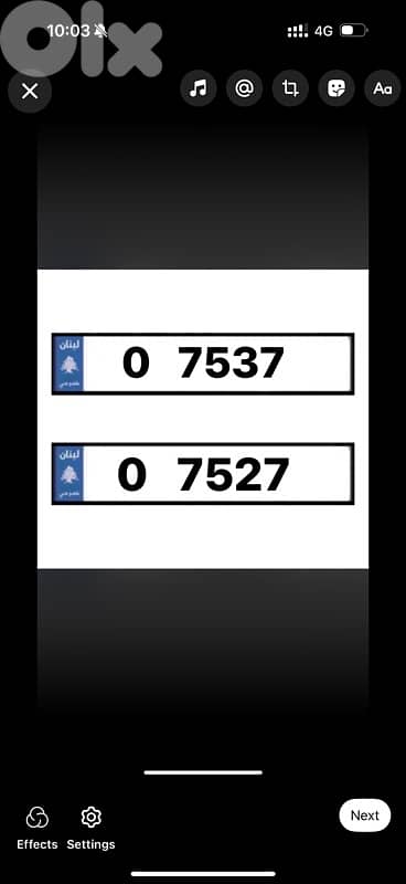 Special car plate 4 digits both 8000$ 0
