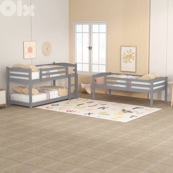 children triple bed 3