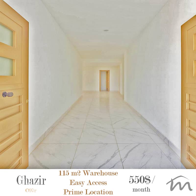 Ghazir | 115m² Warehouse - Depot | 5 Meters Height | Easy Access 0
