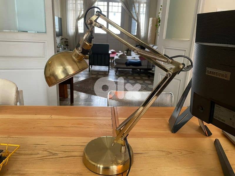 vintage brass desk lamp European 0