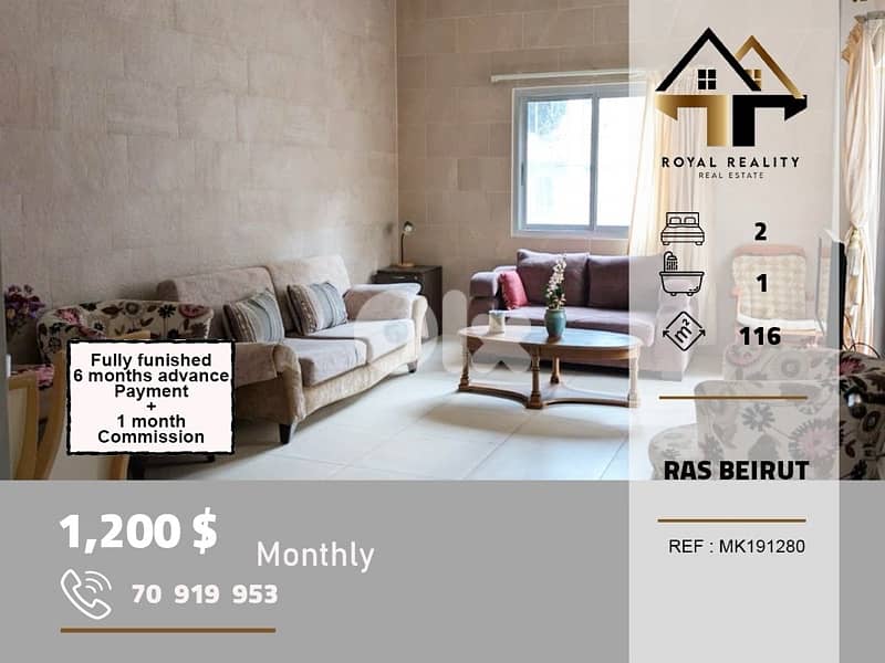 apartments for rent in ras Beirut شقق للايجار في راس بيروت 0