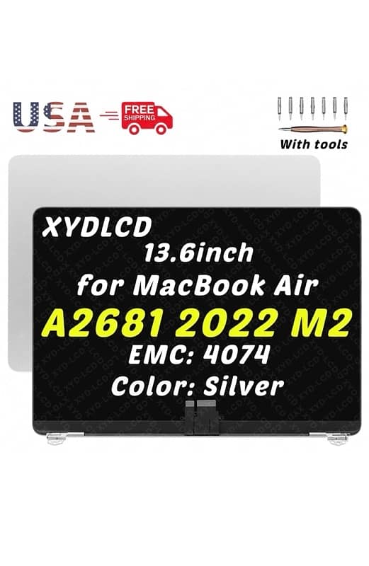 13.6 inch MacBook Air M2 2022 A2681 EMC 4074 LCD Screen Replacement 0