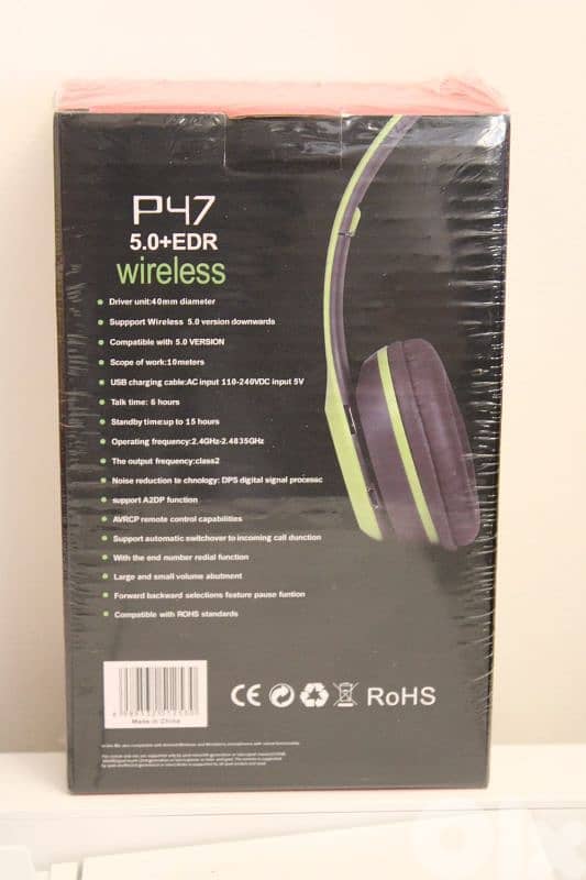 P47 Wireless Bluetooth Headphones - New Sealed 5