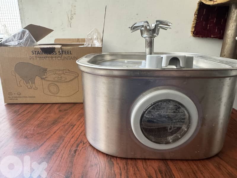 Cat Dog Pet Water Fountain Stainless Steel, 3.2L + free delivery 0
