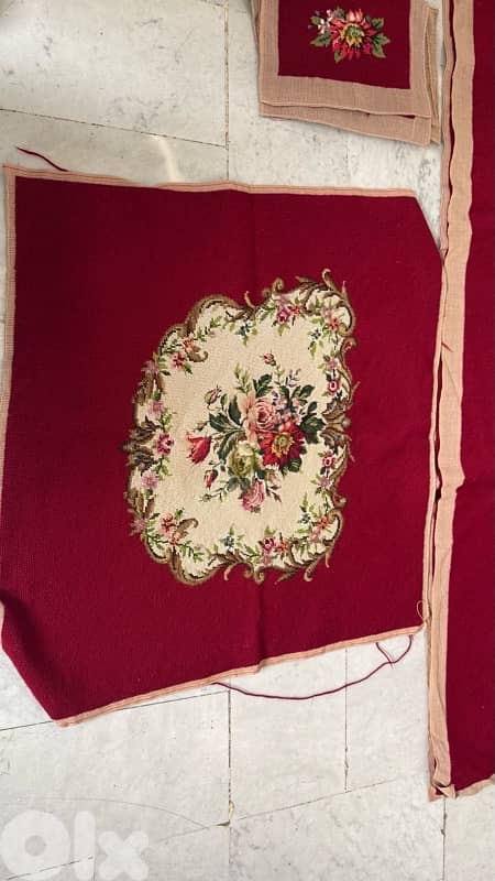 Handmade embroidered canvas 0