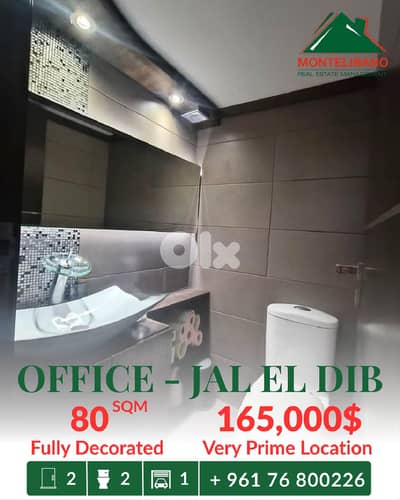 80 sqm Office For Sale in Jal El Dib جل الديب