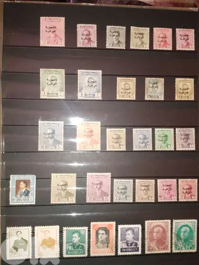 Arab president vintage stamps