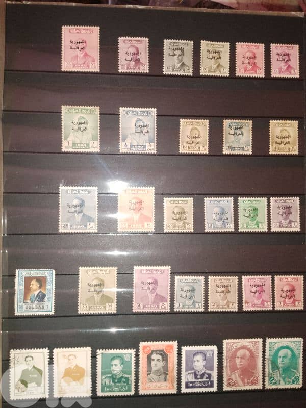 Arab president vintage stamps 0