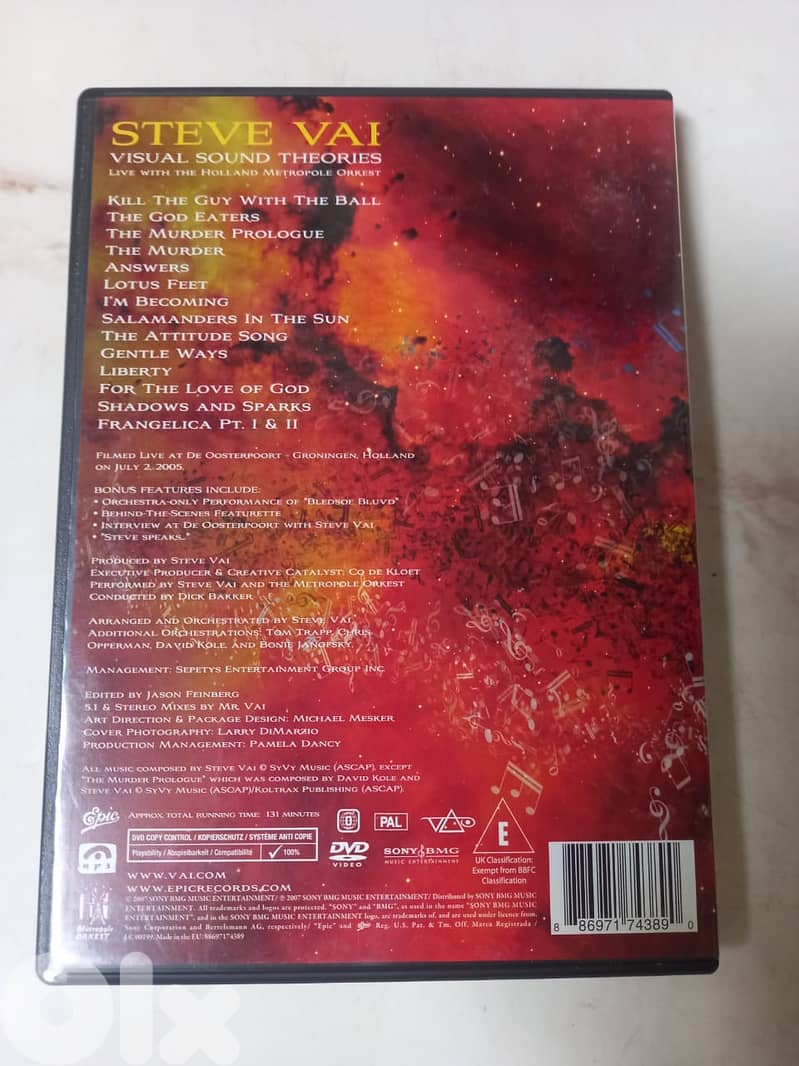 Steve Vai – Visual Sound Theories live DVD 2