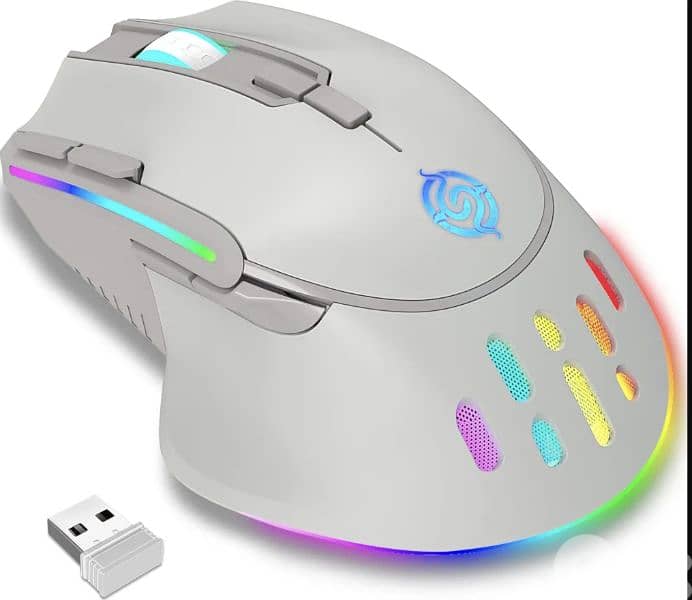 K-Snake BM520 9-button 2.4G RGB Wireless Dual-mode Gaming Mouse 0