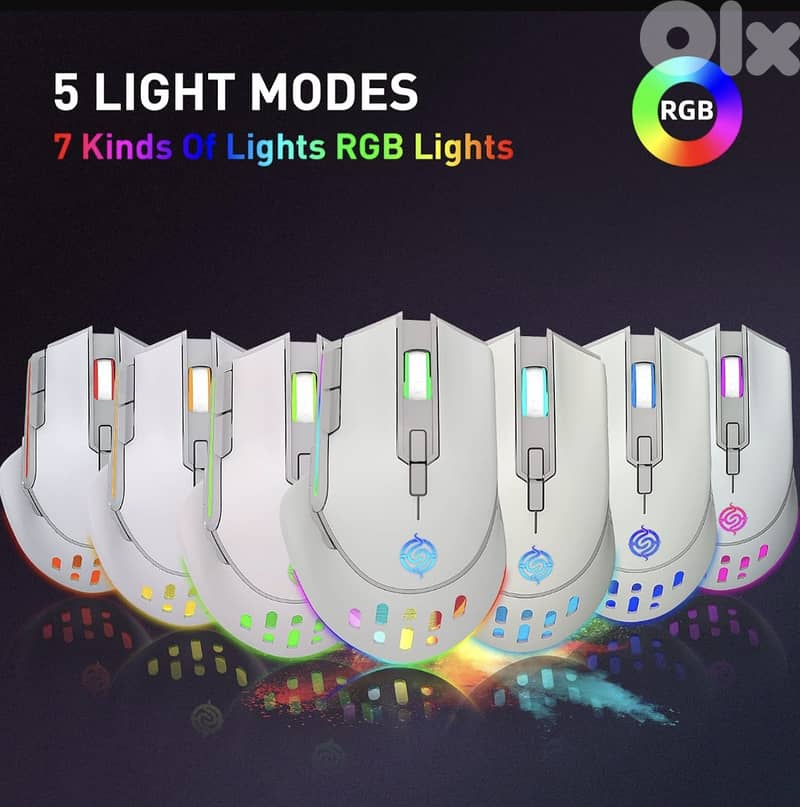 K-Snake BM520 9-button 2.4G RGB Wireless Dual-mode Gaming Mouse 8