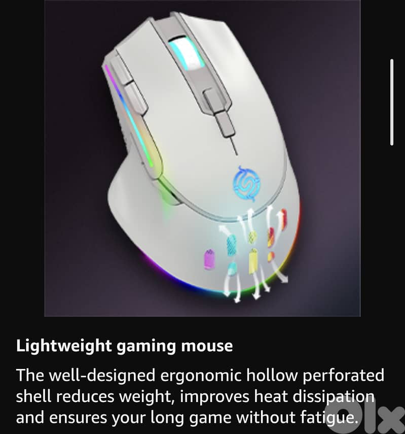 K-Snake BM520 9-button 2.4G RGB Wireless Dual-mode Gaming Mouse 11
