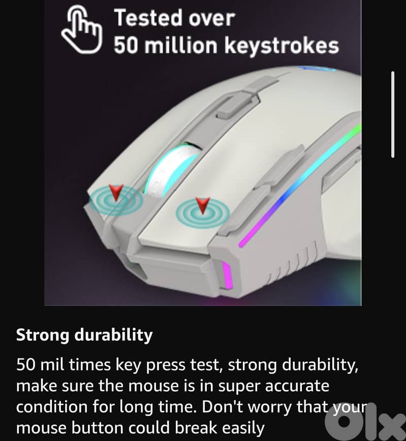 K-Snake BM520 9-button 2.4G RGB Wireless Dual-mode Gaming Mouse 14