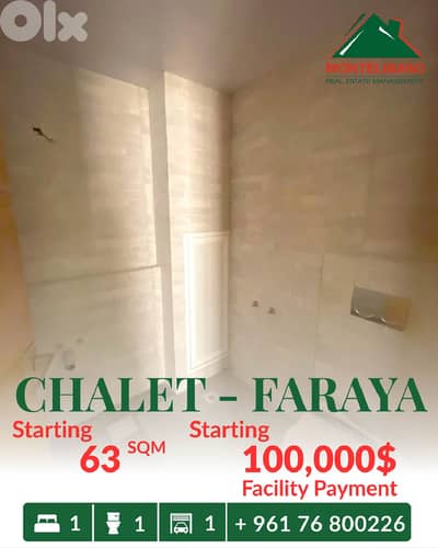 Brand New Chalet For Sale in Faraya فاريا with Facility Payment