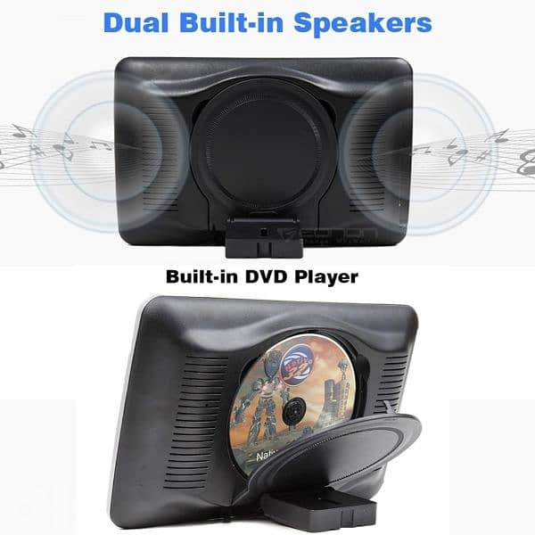 10.1 Inch Car Headrest Mount Monitor DVD Player-Dual Audio Video HDMI 7