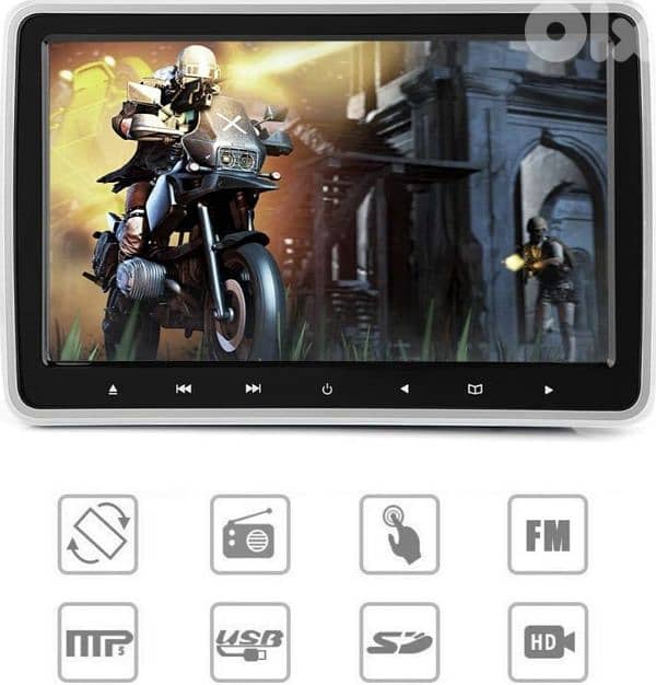 10.1 Inch Car Headrest Mount Monitor DVD Player-Dual Audio Video HDMI 11