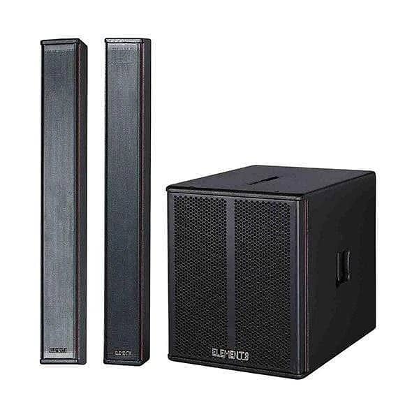 KB ELEMENTS Active Subwoofer with Sound Bar Tower 0