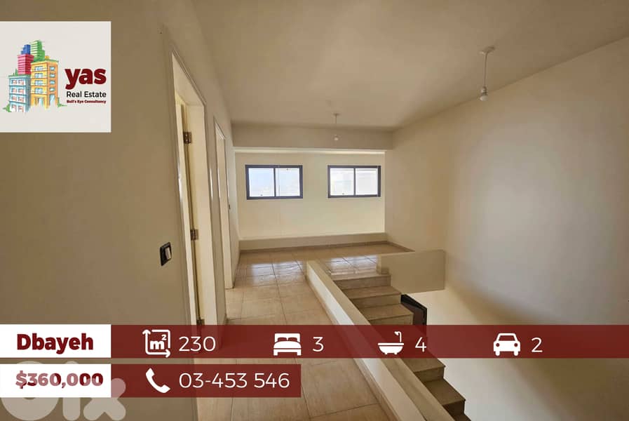 Dbayeh 230m2 | Duplex | Terrace 70m2 | Brand New | Sea View |PA | 0