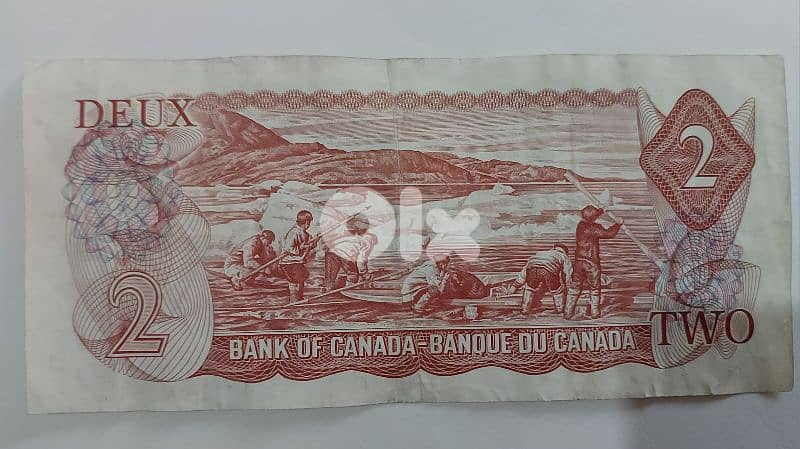 Canada Banknote Memorial to Queen Elizabeth II year 1974 1