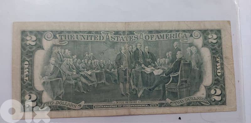 USA Two Dollars Banknote year 1976 1
