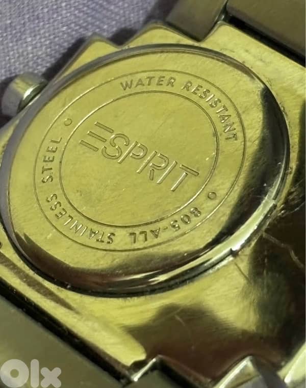 Vintage Authentic ESPRIT 805 Jump Hour Watch-Rare Retro with Box-Steel 7