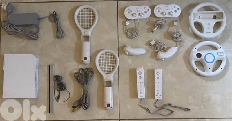 Nintendo Wii 60Hz modded - 25+ Games - With accessories 0