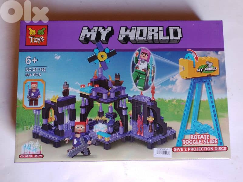384 pieces building blocks minecraft  ( lego ) 0