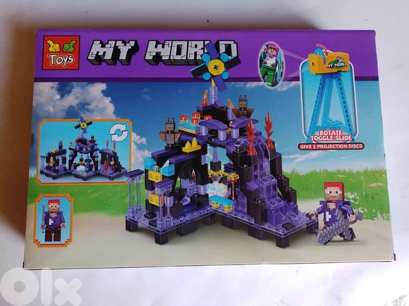384 pieces building blocks minecraft  ( lego ) 1