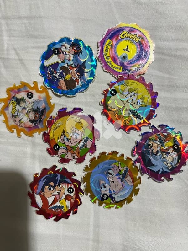 vintage collection pogs, cards and stickers 2