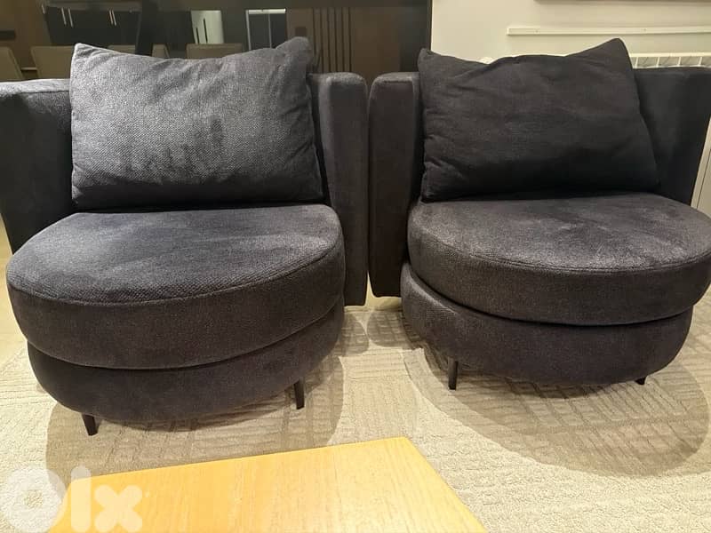 Modern Black Accent Lounge Chair – Elegant & Comfortable 0