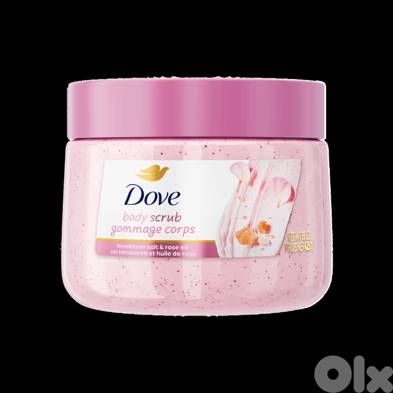 Dove Himalayan Salt & Rose Oil Body Scrub 425 g 0