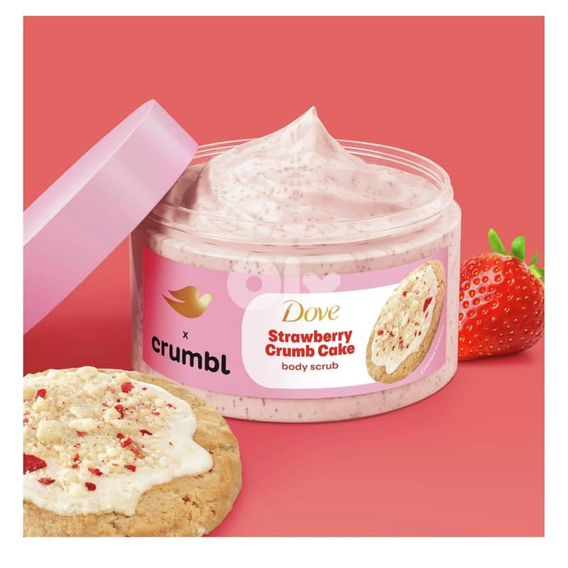 Dove Moisturizing Strawberry Crumb Cake 425 g - Body Scrub 1