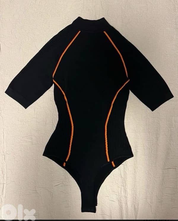 Karl Lagerfeld Zip-Up Bodysuit 3