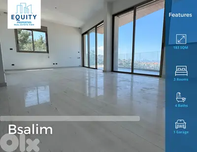 183 SQM Apartment For Sale In Bsalim شقة للبيع #RH33550