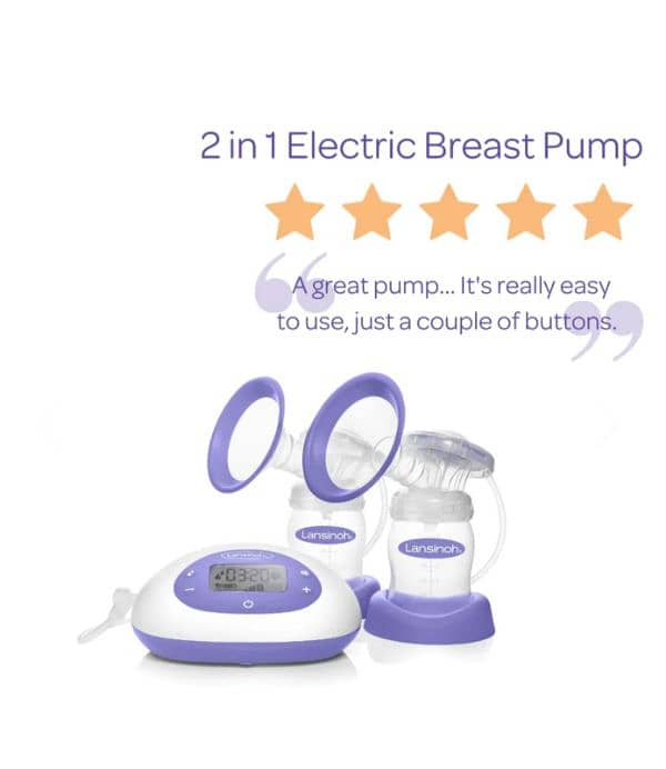 Lansinoh electric breast pump plus acc. 1