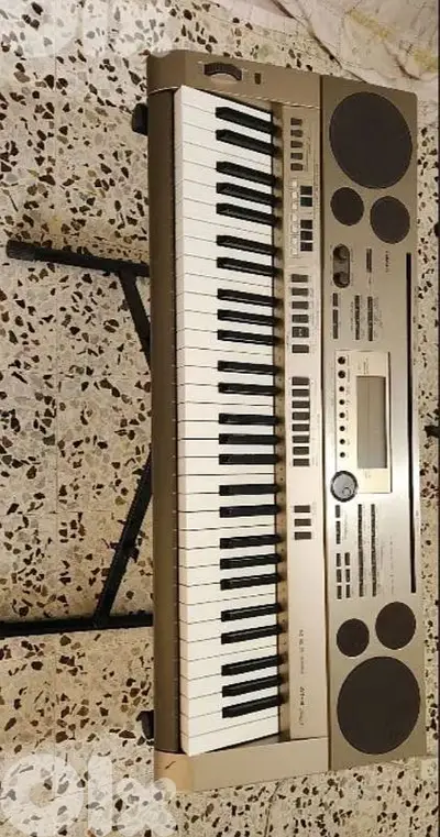 casio keyboard at3 تضيف مع ستاند و كرتونتو موجودة