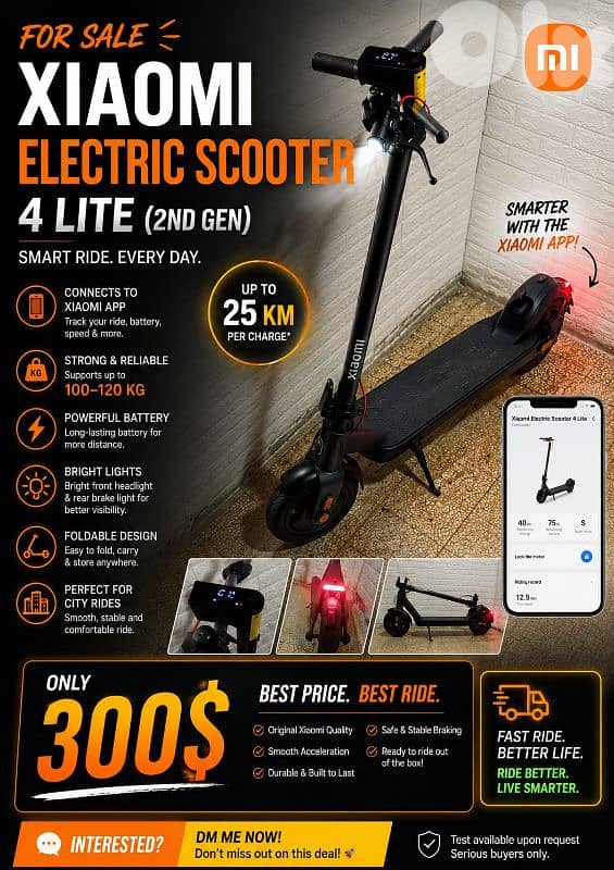 Xiaomi Electric Scooter 4 Lite ( 2nd Gen ) 0
