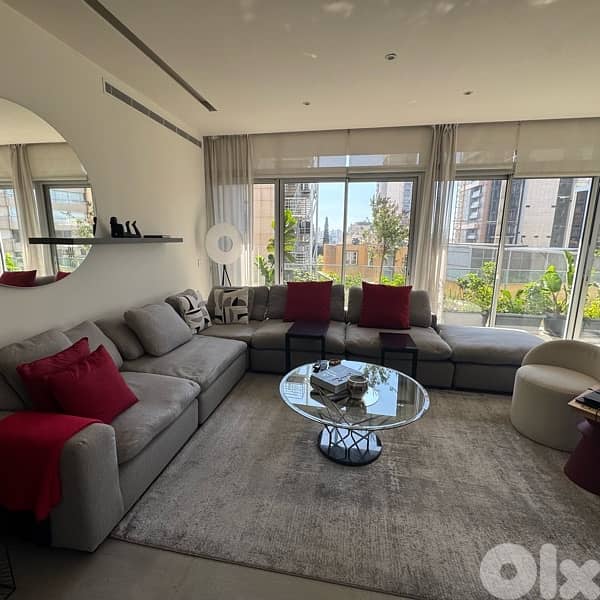 L-shape sofa with coffee table 0