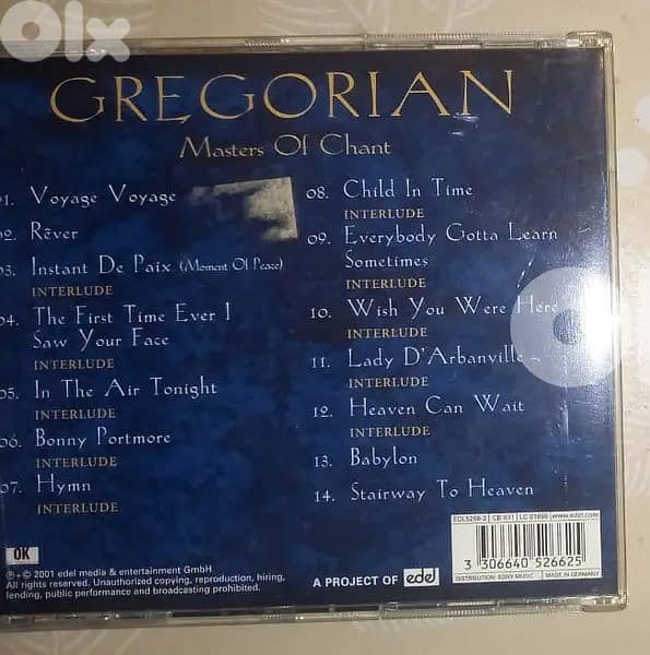Gregorian master of chants CD 1
