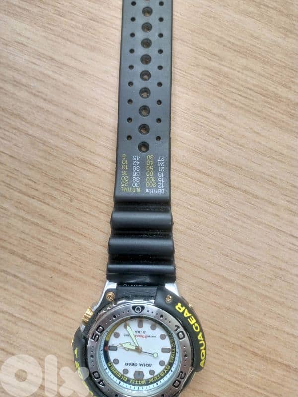 RARE SEIKO ALBA AQUA GEAR v671-6060 DIVER 1