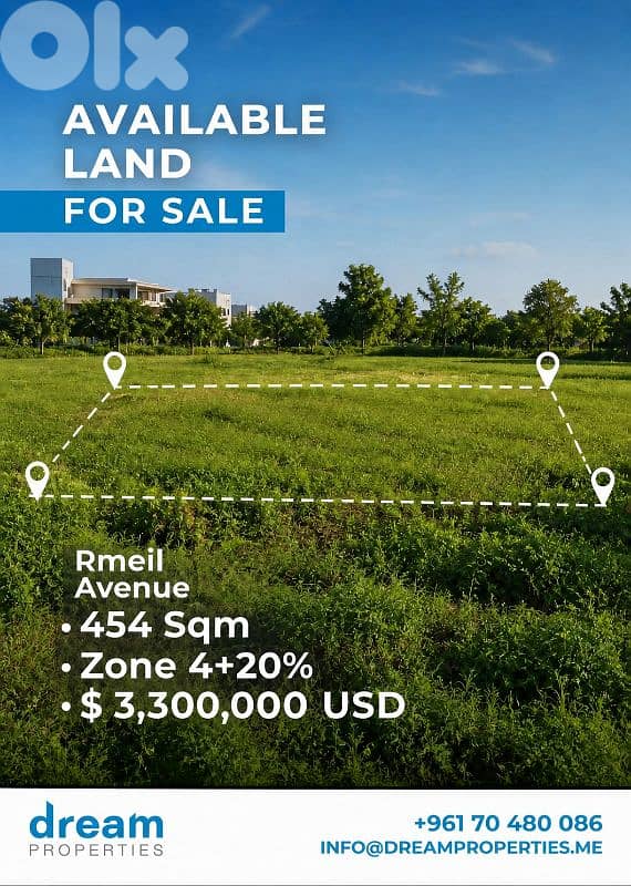 Prime Location! Land For Sale in Achrafieh Rmeil ash0020dpst 0