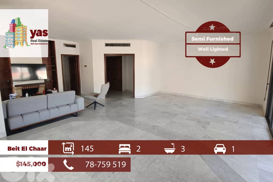 Beit El Chaar 145m2 | Partly Furnished | Prime Location | AA/TO 0