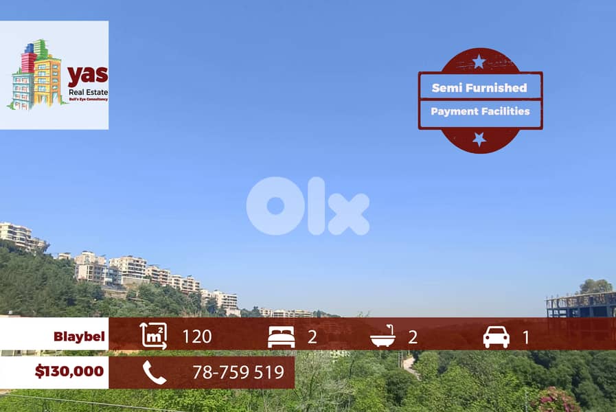 Blaybel 120m2 | Semi Furnished | Calm Area | Mountain View | AA/WA 0