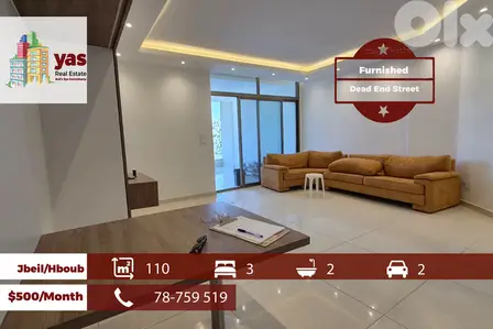 Hboub/Jbeil 110m2 | Furnished | Dead End Street |Calm Area | MCH