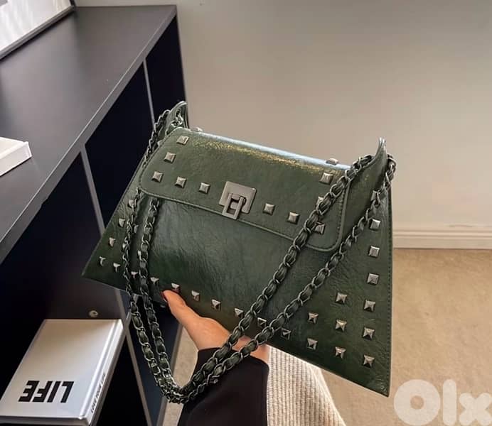 handbag /camel bag /green bag /Bag /Shoulder Bag /Crossbody /Casual Bag/purse 2