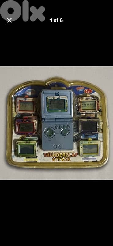 Vintage Thunderclap Attack 7-in-1 LCD Handheld Game New in Box 4pieces 0
