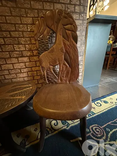African chairs and table