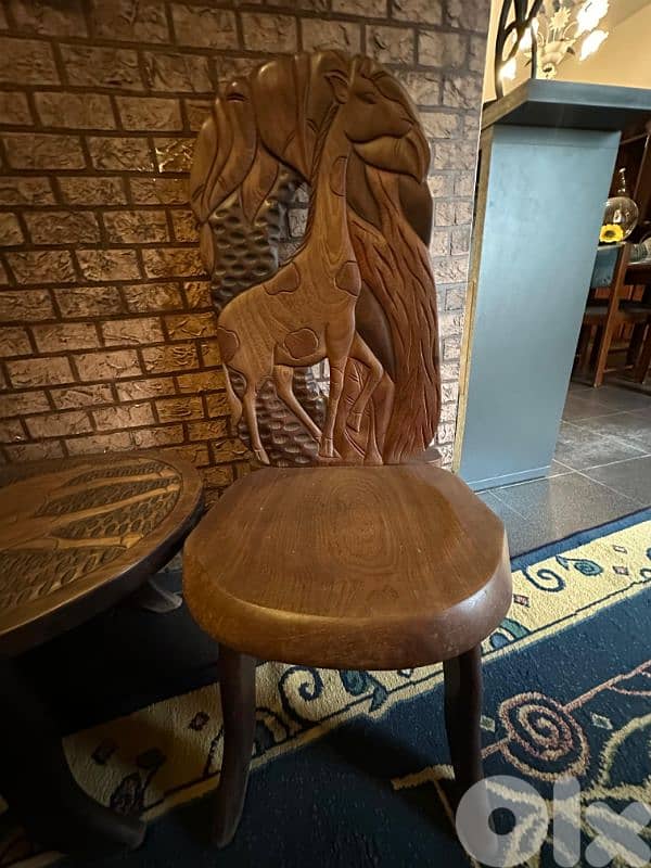 African chairs and table 0